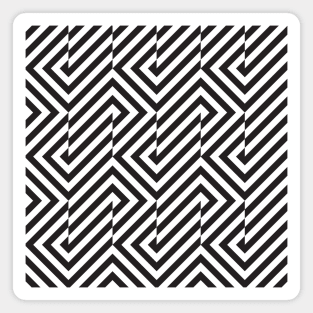 Op art geometric pattern Magnet